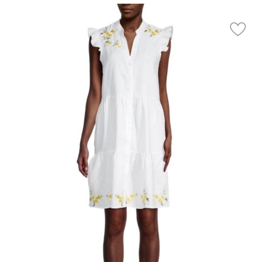 Embroidery Linen Dress